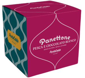PANETTONE PESCA E CIOCCOLATO BIANCO SENZA GLUTINE 500G (PEZZI 2)